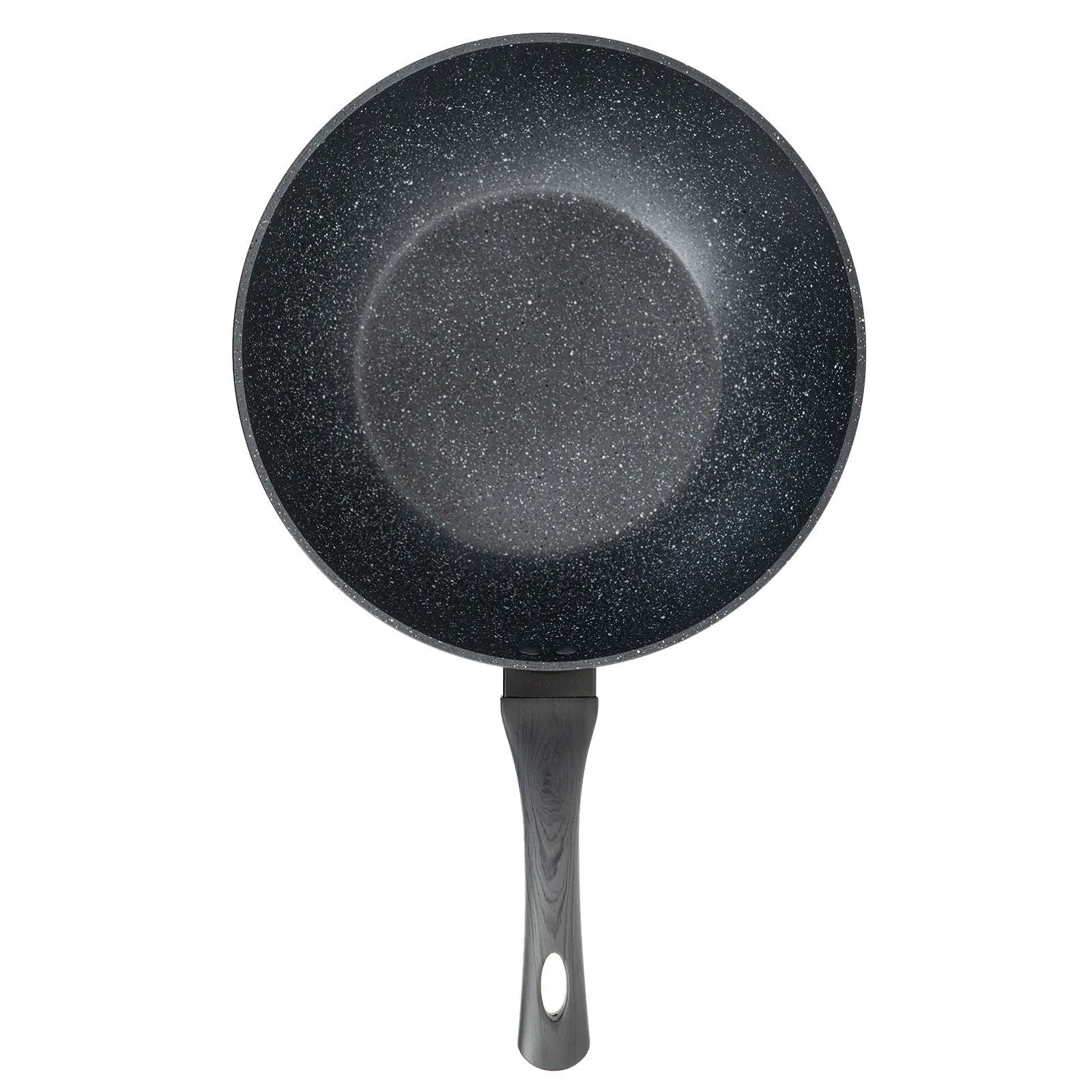Stone Chef Forged Wok Non Stick Cookware Kitchen Grey Handle - 30cm