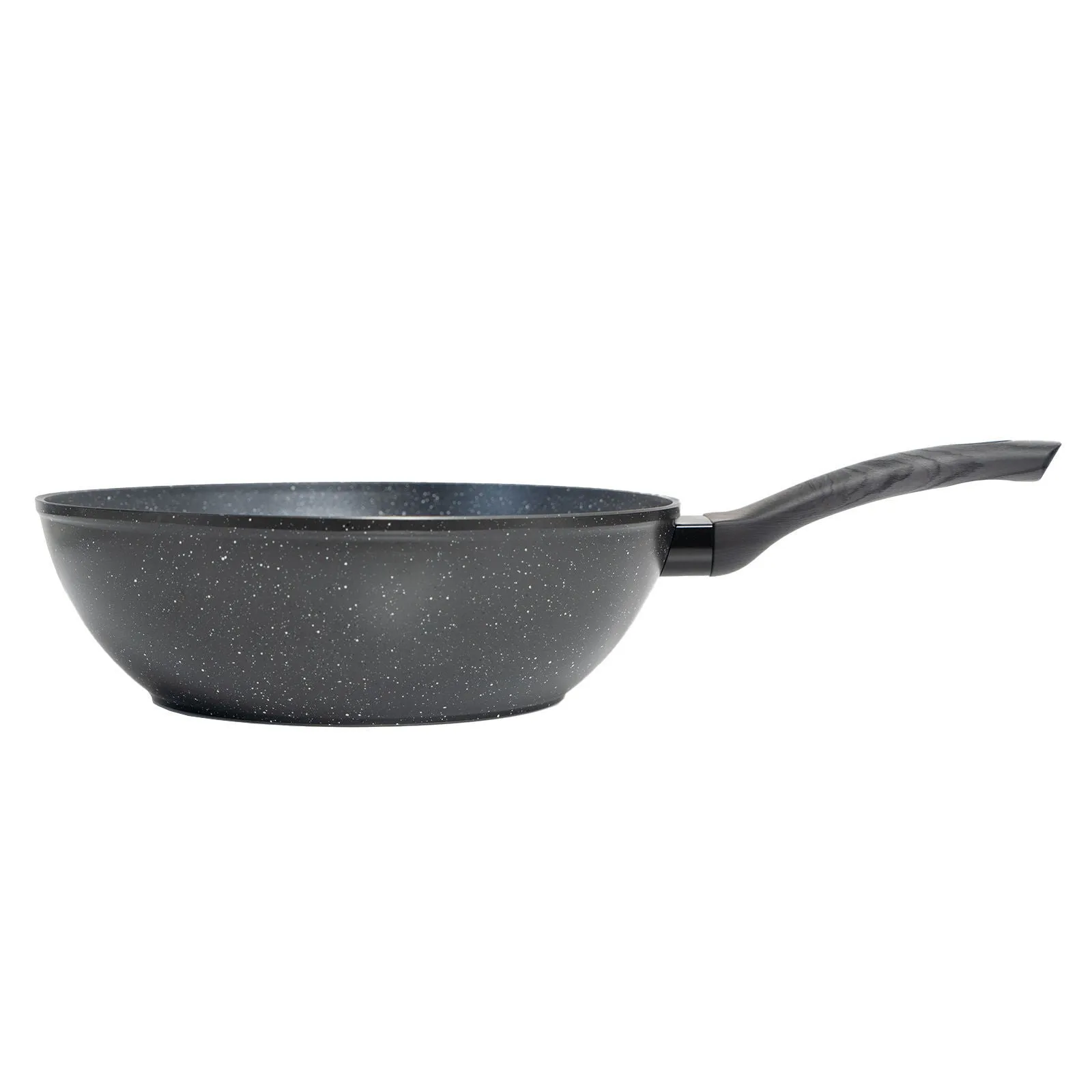 Stone Chef Forged Wok Non Stick Cookware Kitchen Grey Handle - 30cm