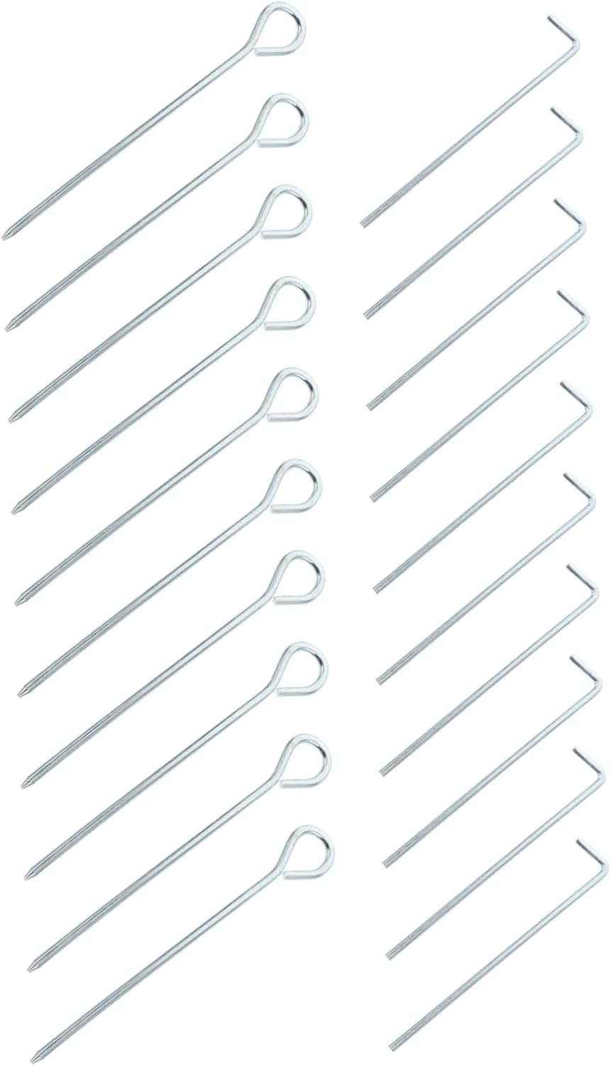 Strong Camping Ground Pegs 20 Iron Tent Stakes for Sand Outside Tent Tarp Awning Canopy Tent Support