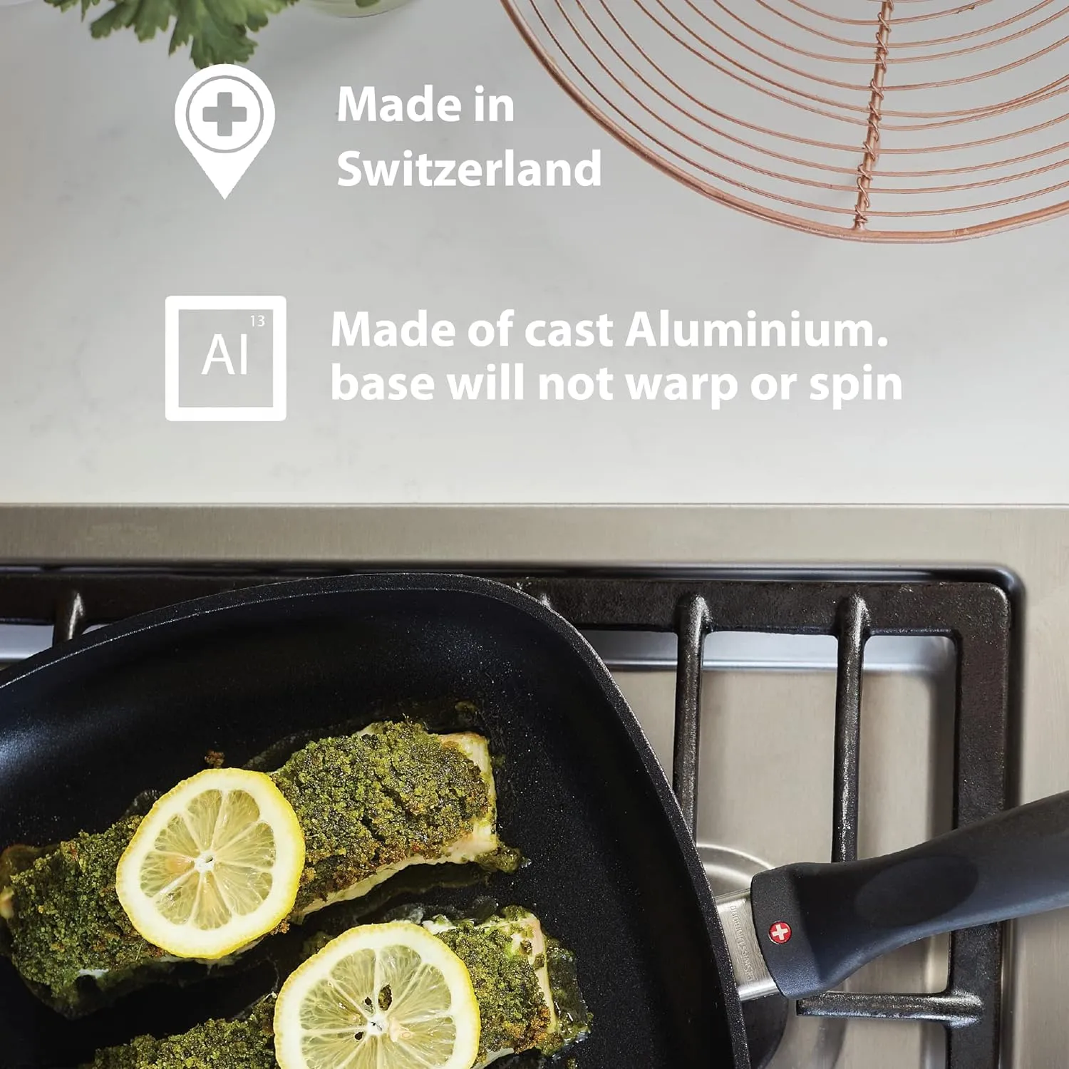 Swiss Diamond HD Classic Nonstick Induction Sauté Pan w/Lid - 3.8 Qt (10.25")