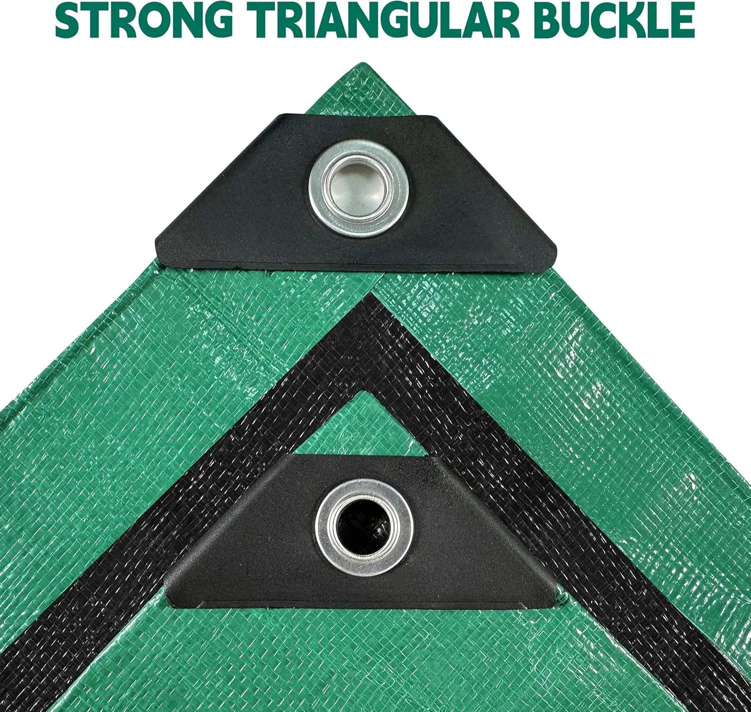 Tarp 15x25 ft Heavy Duty 100% Waterproof 10mil,UV Resistant,Durable Grommets and Reinforced Edges Green/Black Tarp for Camping, Swimming Pools,Car Coverage -by MVPNET