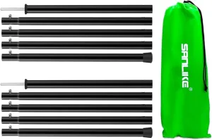 Tarp Poles Adjustable Heavy Duty 78.8 in Camping Tent Poles for Tarp Portable Telescoping Tent Poles for Awnings Canopy Rain Fly Shelter Set of 2