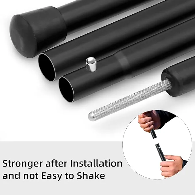 Tarp Poles Adjustable Heavy Duty 78.8 in Camping Tent Poles for Tarp Portable Telescoping Tent Poles for Awnings Canopy Rain Fly Shelter Set of 2