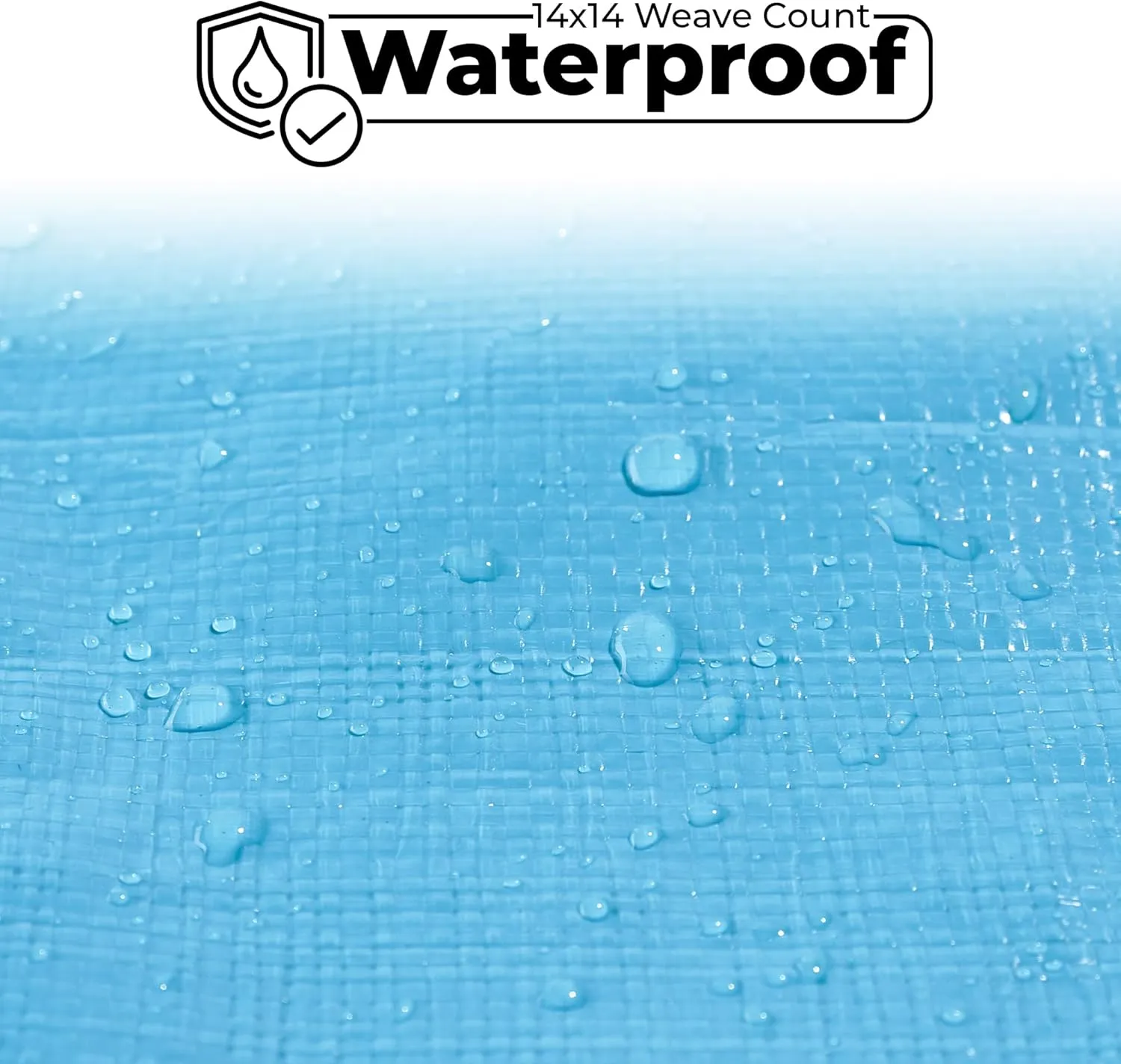 Tarps Heavy Duty Waterproof 20x40-12 mil Thick Camping Tent - Blue Tarp 20x40 UV Resistant, Rip & Tear Proof with Metal Grommets – Multipurpose Use for Camping, Tent, Boat, RV, Car, & Pool Cover