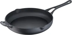 Tefal Jamie Oliver Premium Cast Steel Frying Pan 28 cm, Safe Cooking, Enamel Coating, Pouring Spouts, Induction E2130655