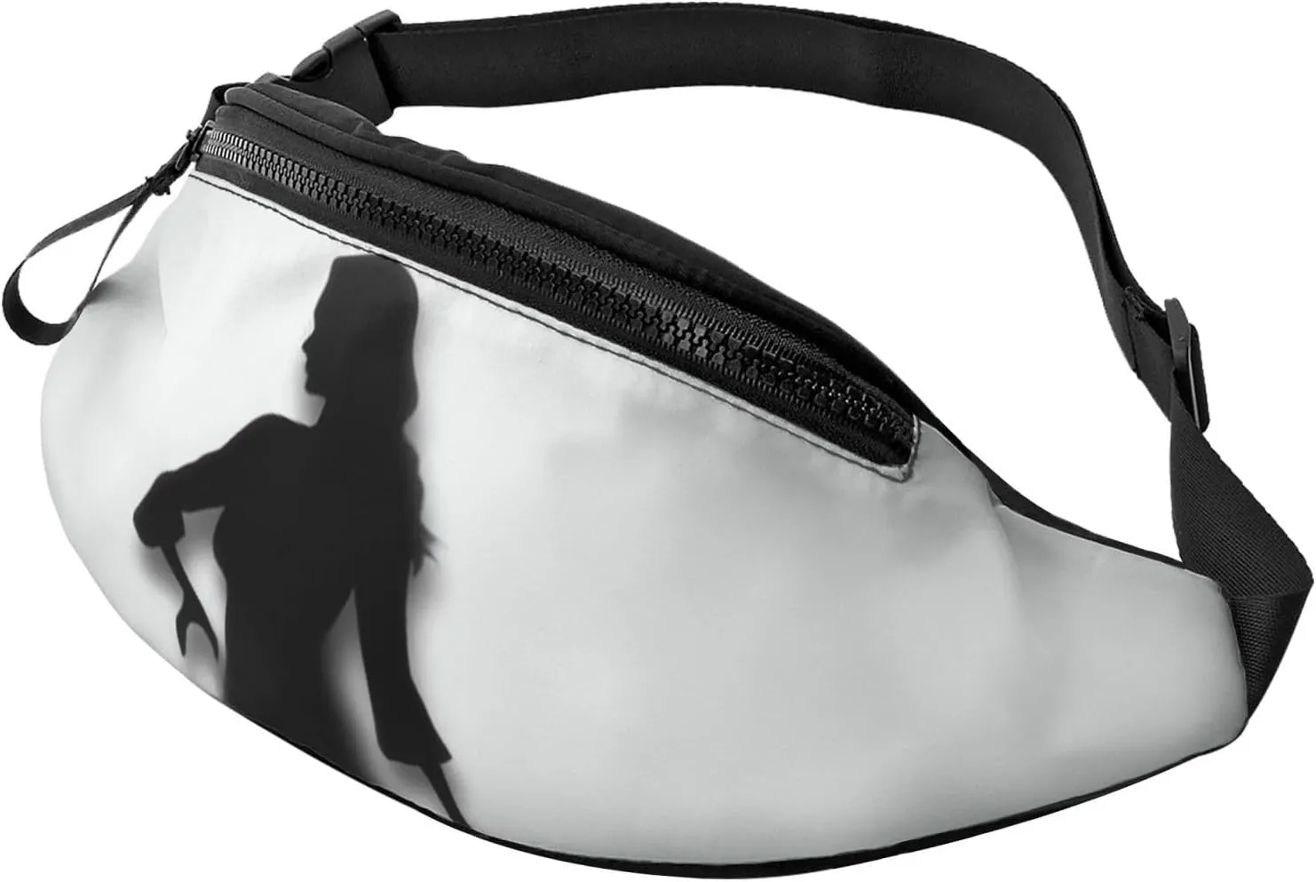The Shadow of Woman Silhouette Fanny Pack for Man Women Waist Bag Adjustable Belt Casual Chest Bag Bum Bags for Travel Sports Running Hiking Waist Packs