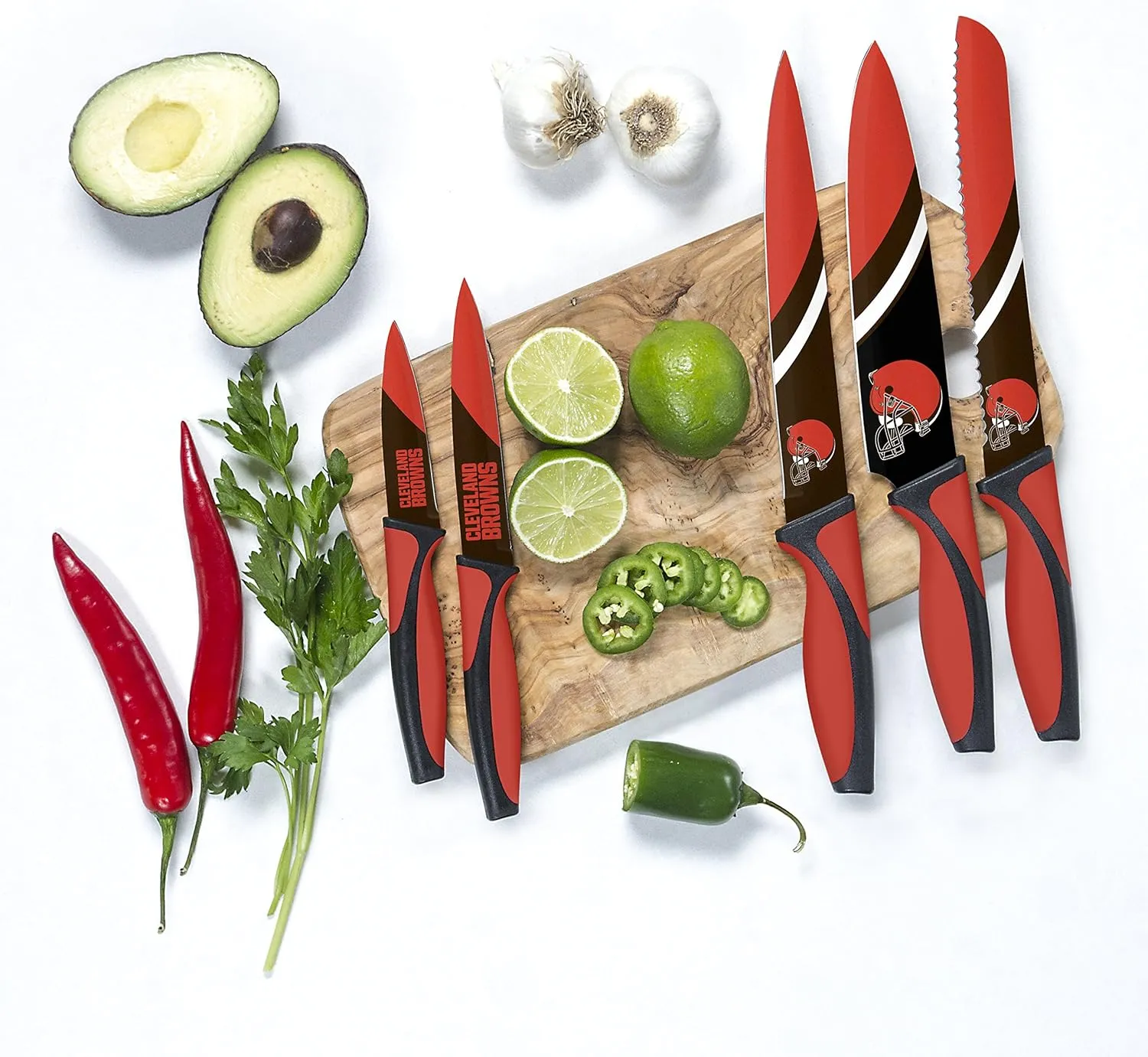 The Sports Vault NFL Cleveland Browns Kitchen Knives