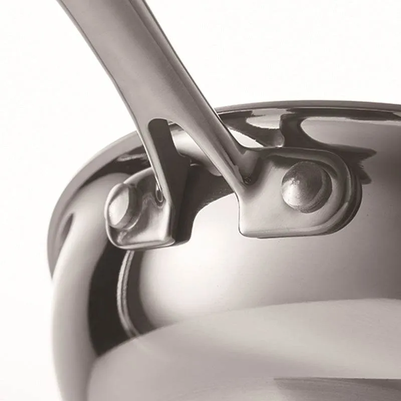 Thick 304 Stainless Steel Non-coated Frying Pan