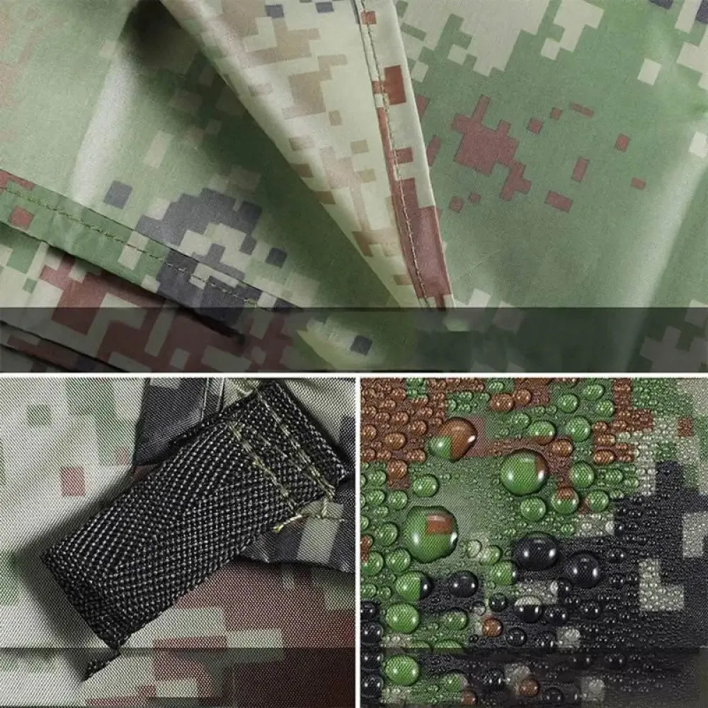 Three Sizes Waterproof Camping Mat Pocket Light Camouflage Picnic Mat Outdoor Multifunctional Tarp Tent Hammock Awning Canopy