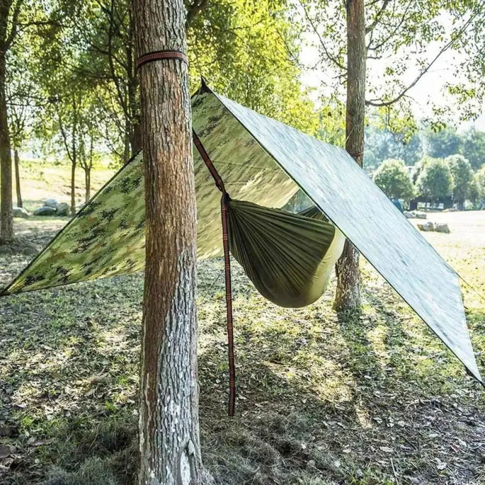 Three Sizes Waterproof Camping Mat Pocket Light Camouflage Picnic Mat Outdoor Multifunctional Tarp Tent Hammock Awning Canopy