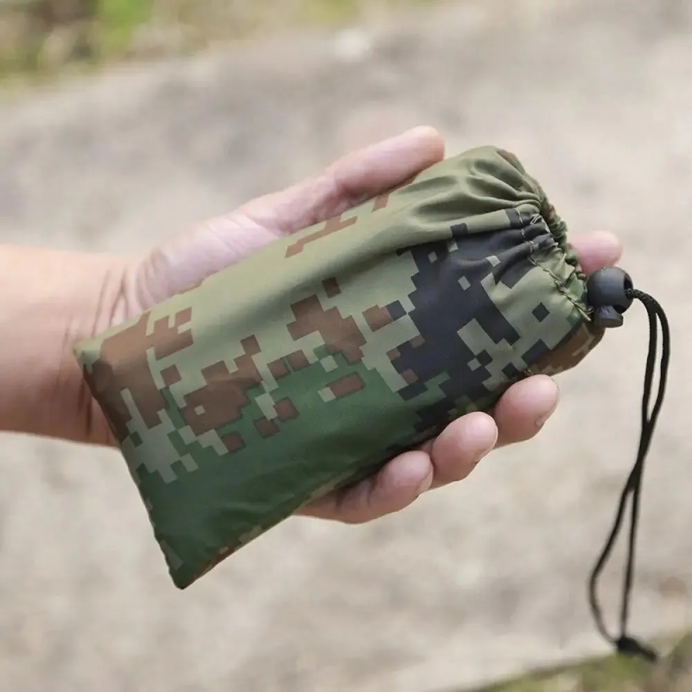 Three Sizes Waterproof Camping Mat Pocket Light Camouflage Picnic Mat Outdoor Multifunctional Tarp Tent Hammock Awning Canopy