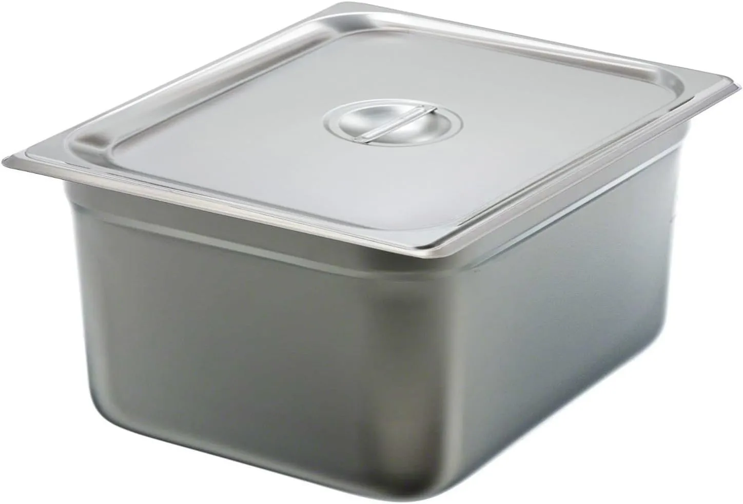 Tiger Chef 6-inch 1/2 Half-Size 22 Gauge Stainless Steel Anti-Jam Steam Table Pan with Lids 2-Pack