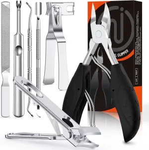 Toe Nail Clippers for Thick Nails for Seniors,Heavy Duty Toenail Clippers for Thick Ingrown Toenails,Professional Fingernail Clippers Set for Men Women,Pedicure Tools for Feet and Manicure Scissor Kit