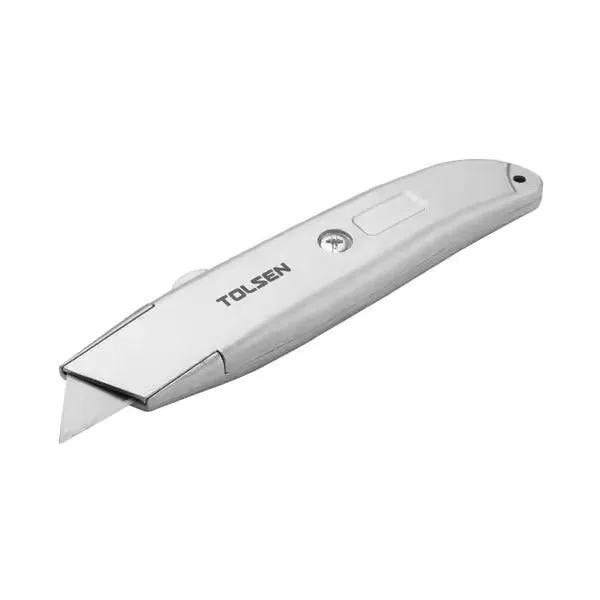 Tolsen 30008 Sk5 Heavy Duty Utility Knife With Aluminium Alloy Body