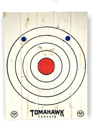 Tomahawk Targets - Large 4-Ring Hanging Axe Throwing Target Board and Knife Throwing Target Board