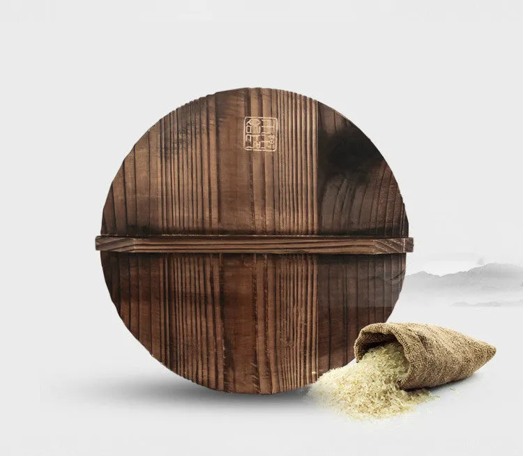 Traditional Handmade Iron Wok with Wooden Handle