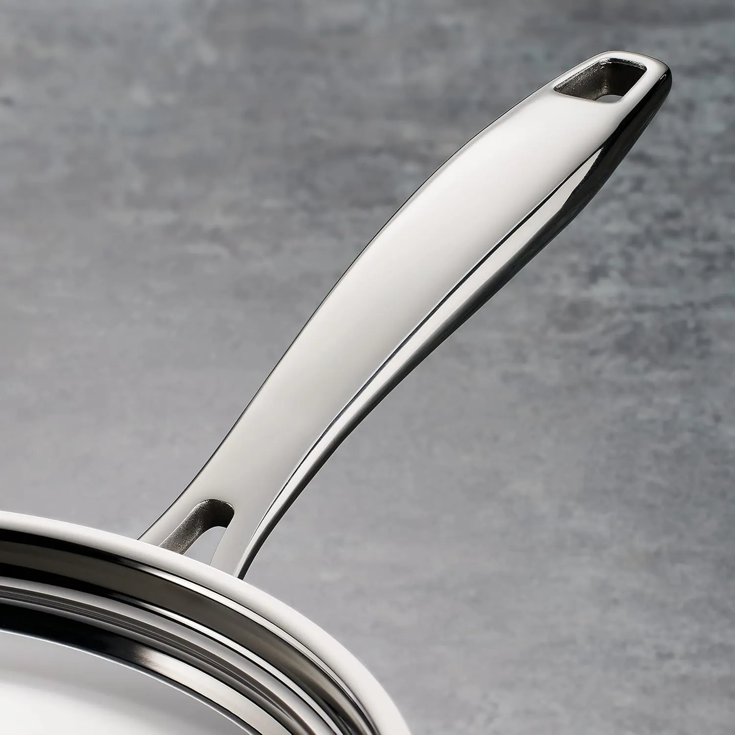 Tramontina Tri-Ply Clad Stainless Steel 3-Quart Sauce Pan with Lid, Induction-Ready, Dishwasher-Safe, NSF-Certified, Made in Brazil