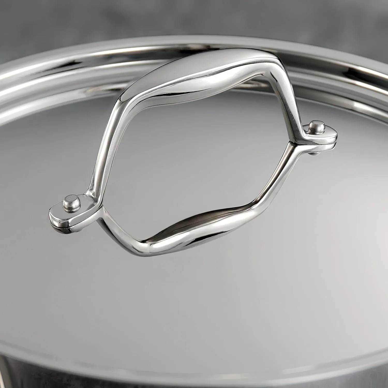 Tramontina Tri-Ply Clad Stainless Steel 3-Quart Sauce Pan with Lid, Induction-Ready, Dishwasher-Safe, NSF-Certified, Made in Brazil