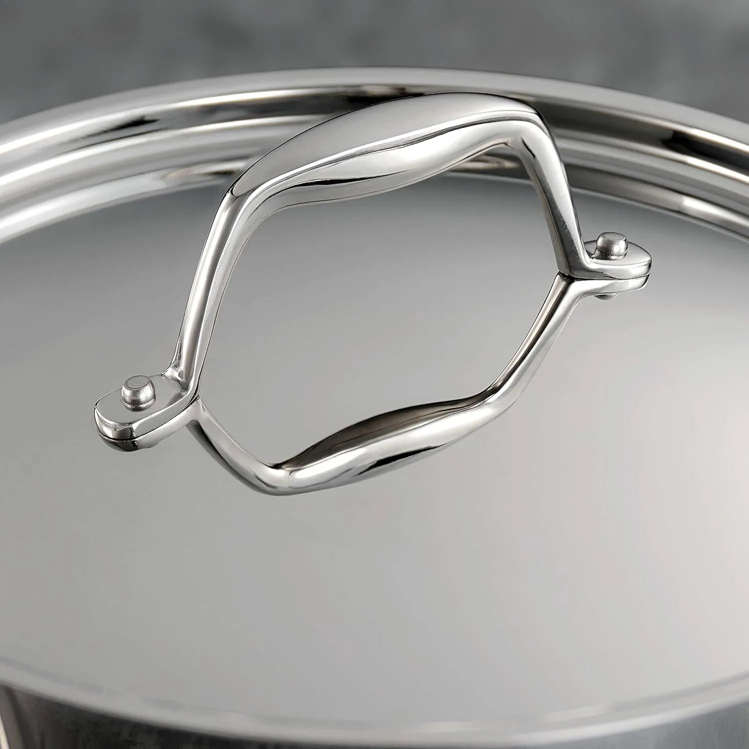 Tramontina Tri-Ply Clad Stainless Steel 5-Quart Dutch Oven Pot with Lid, Induction-Ready, Dishwasher-Safe, NSF-Certified, Made in Brazil