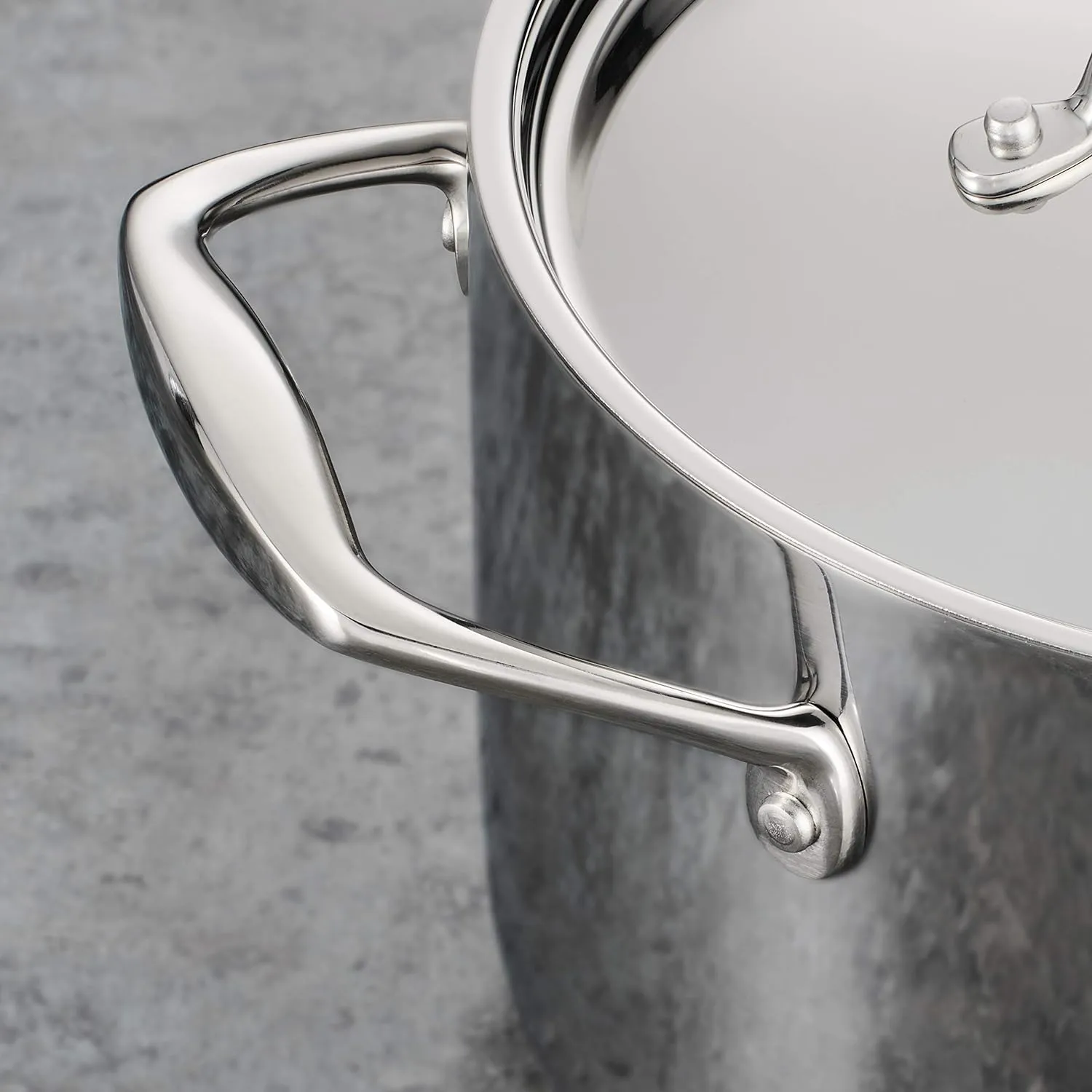 Tramontina Tri-Ply Clad Stainless Steel 5-Quart Dutch Oven Pot with Lid, Induction-Ready, Dishwasher-Safe, NSF-Certified, Made in Brazil