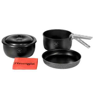 Trangia Tundra 3 Cook Kit - 2 Non-Stick Pots With Lid & Frying Pan