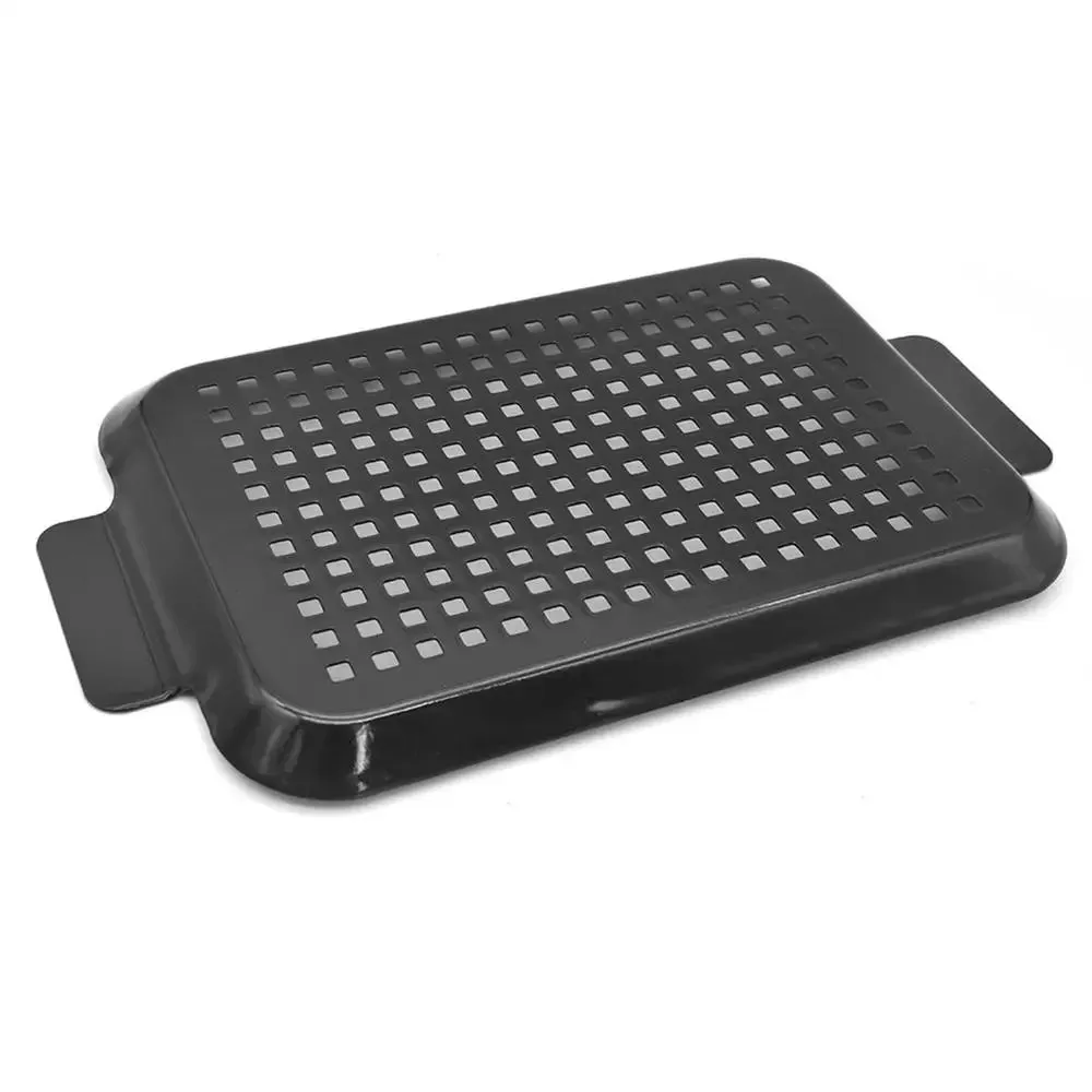 Tray Cookware Pan Camping Grill Grilling Accessories Pan BBQ For Nonstick Special offer Tailored options BBQ Grill Barbecue Barbecue For With 2X Handles