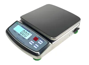 TREE MRB-S 6000 Stainless Steel MID Range Balance, 6000 g x 1 g for Accurate Weighing of Jewelry, Powders, Gemstones, Herbs. for Labs and Home Use