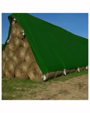 TUFFPAULIN 40FT X 40FT 200 GSM GREEN HAYCOVER SUPER HEAVY DUTY TARPAULIN- TIRPAL