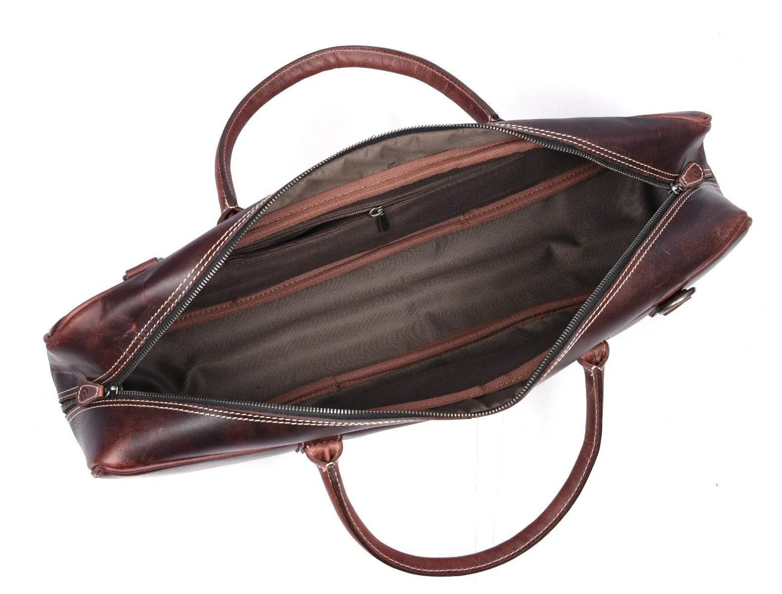 Tuscania Leather Knife Bag - Walnut Brown