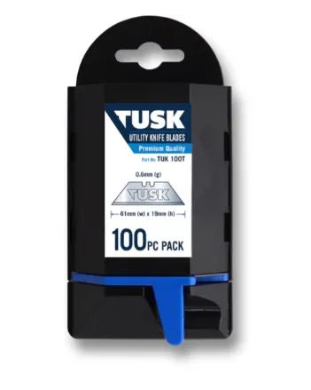 Tusk Heavy Duty Retractable Utility Knife with 3pcs & 4pcs blades