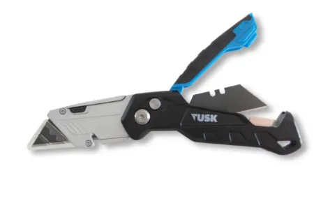 Tusk Heavy Duty Retractable Utility Knife with 3pcs & 4pcs blades