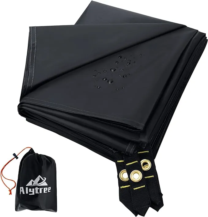 Ultralight Tent Footprint, Waterproof Camping Tent Tarp with Floor Saver, 108''x 108'' Camping Tarp Ground Cover for Hiking, Backpacking - Storage Bag Included