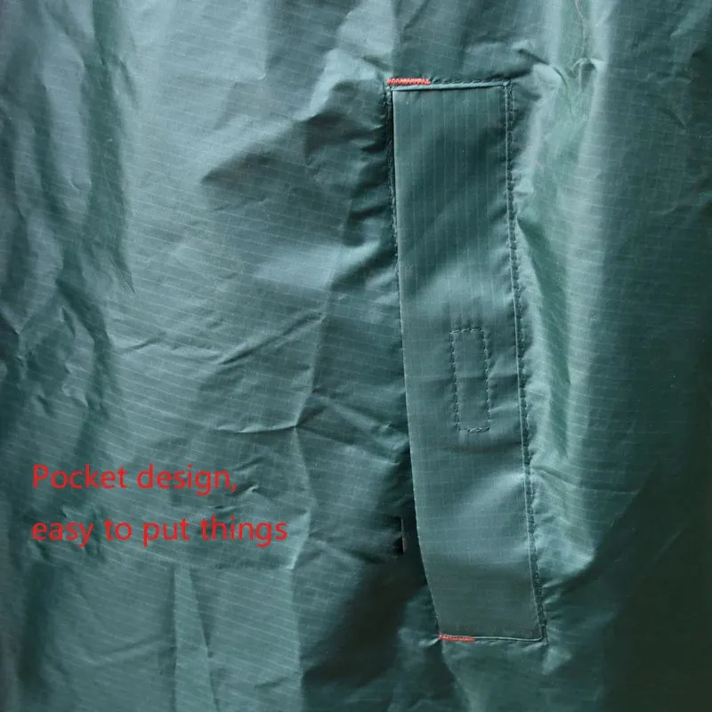 Ultralight Waterproof Poncho Tarp, 40D Silicone Raincoat for Hiking and Camping