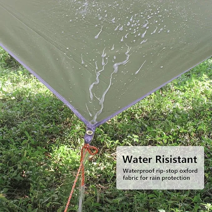 Unigear Hammock Rain Fly Waterproof Tent Tarp, UV Protection and PU 3000mm Waterproof, Lightweight for Camping, Backpacking and Outdoor Adventure