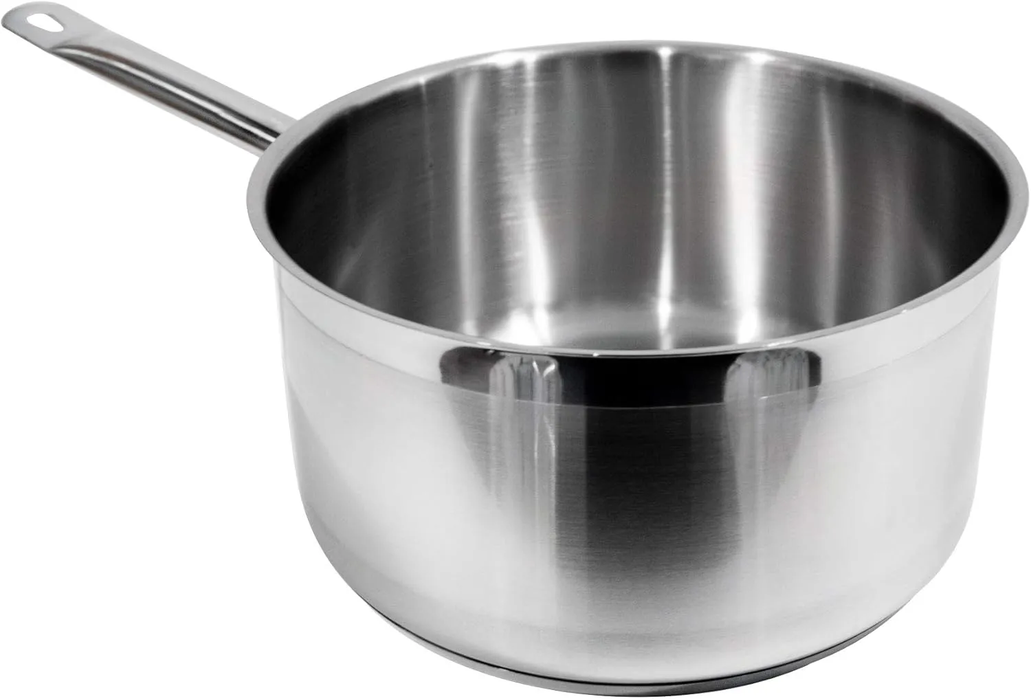 Update International 3 1/2 Qt Induction Ready Stainless Steel Sauce Pan w/Cover, Silver (SSP-3)