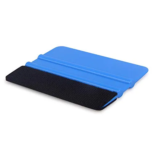 Vehicle Vinyl Wrap Window Tint Film Tool Kit Include 4 Inch Felt Squeegee, Retractable 9mm Utility Knife and Snap-off Blades, Zippy Vinyl Cutter and Mini Soft Go Corner Squeegee for Car Wrapping