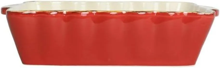 Vietri Bakers Red Medium Rectangular Baker, Artisan Oven Baking Dish, Stoneware Serving Pan/Bakeware