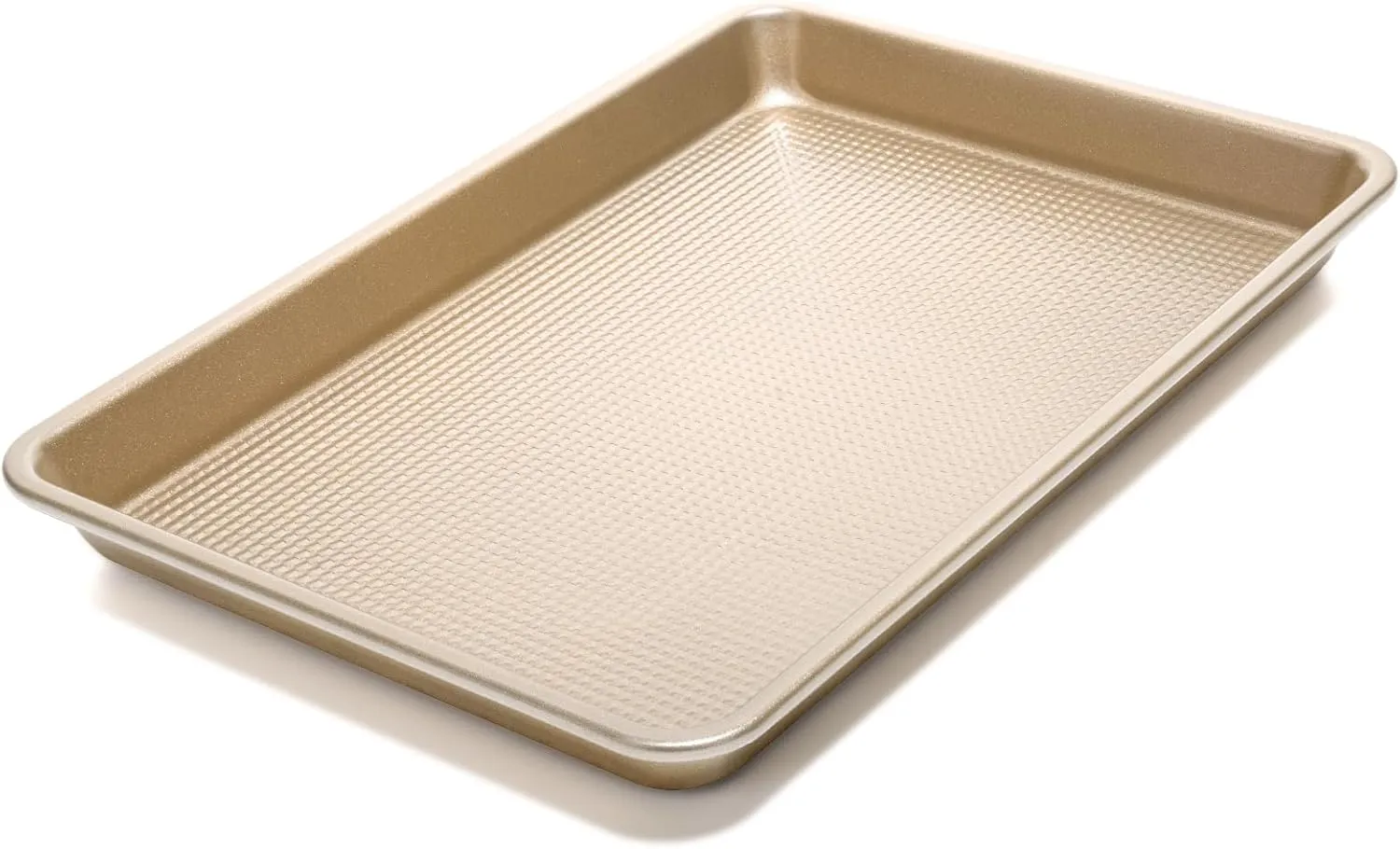 Vinino Half Sheet Pan, Baking Sheet, Cookie Sheets For Baking with Square Texture Pattern, 12"x17" Thicker Carbon Steel Non-stick Baking Pan Tray