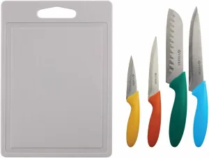 Vivid Knife Set with Chopping Board | 4-Piece