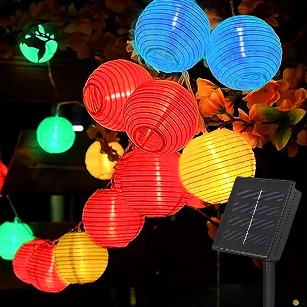 Waterproof Lantern Solar String Fairy Lights - 6.5M 30 LED Outdoor Christmas Lights for Garden & Patio Decor
