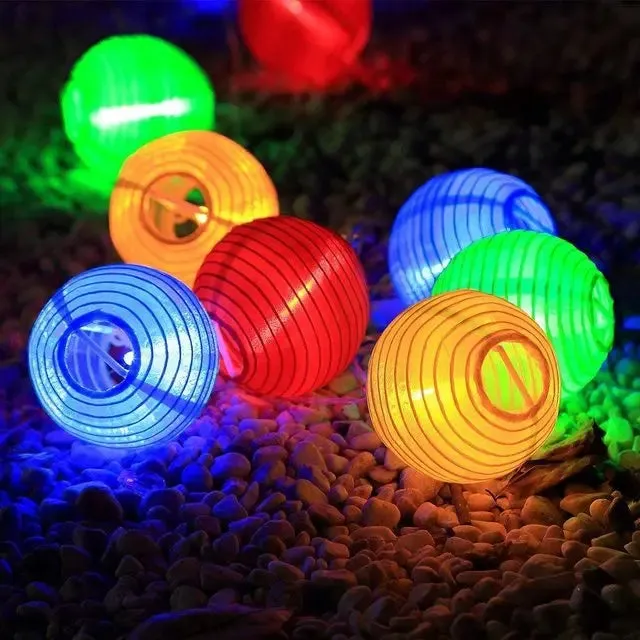 Waterproof Lantern Solar String Fairy Lights - 6.5M 30 LED Outdoor Christmas Lights for Garden & Patio Decor