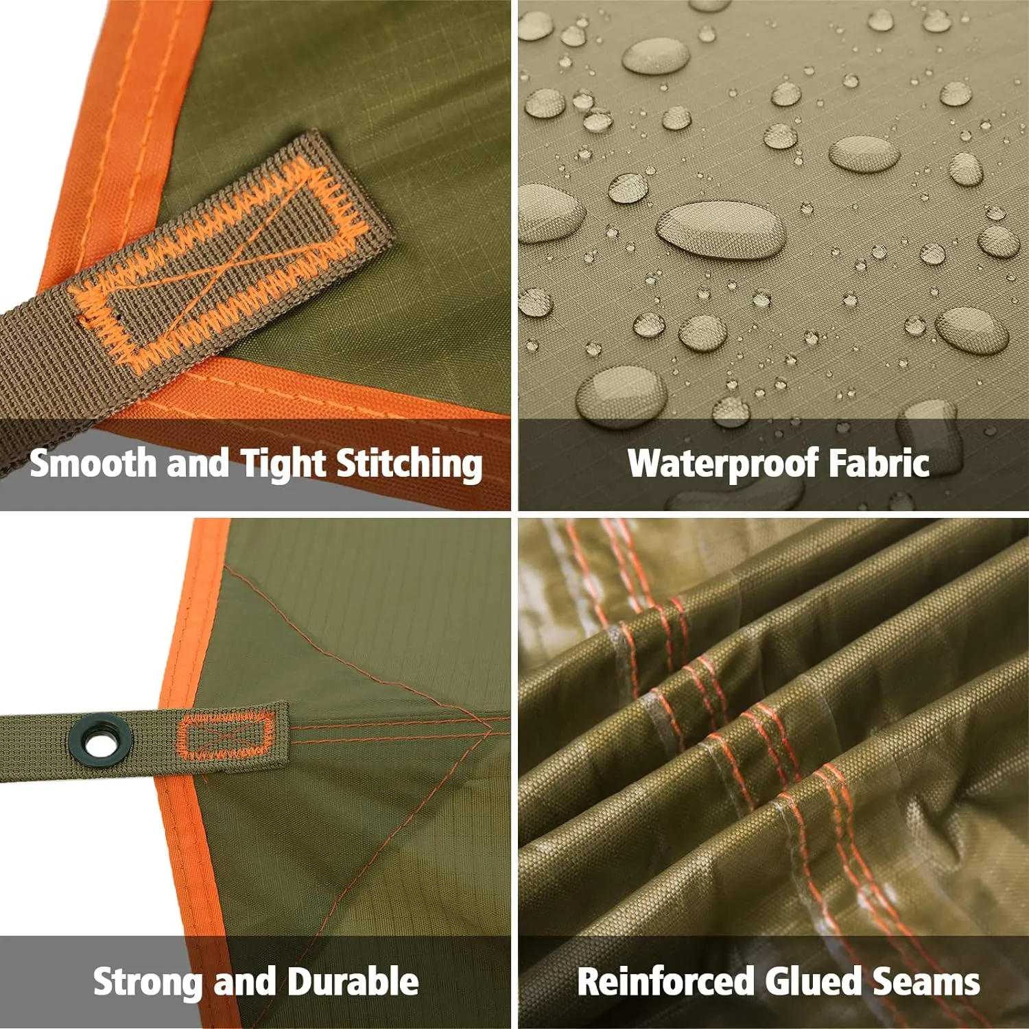 Waterproof Portable Tarp Multifunctional (Brown)