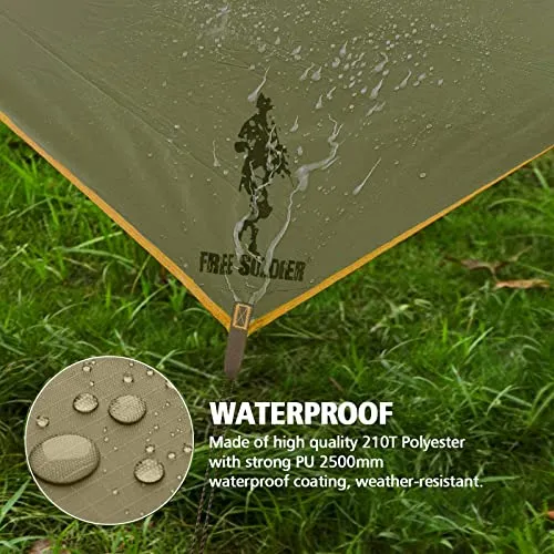 Waterproof Portable Tarp Multifunctional Outdoor Camping Traveling Tarp