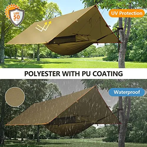 Waterproof Portable Tarp Multifunctional Outdoor Camping Traveling Tarp
