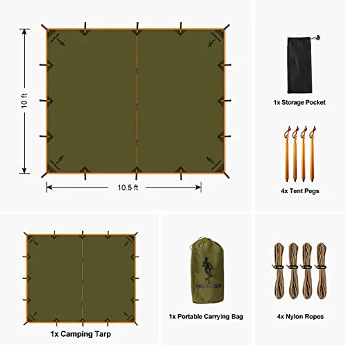 Waterproof Portable Tarp Multifunctional Outdoor Camping Traveling Tarp