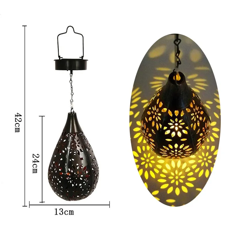 Waterproof Solar Lamp Retro Lantern