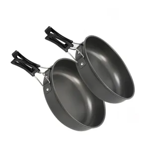 WESTTUNE Camping Frying Pan – Lightweight Aluminium Cookware with Foldable Handle