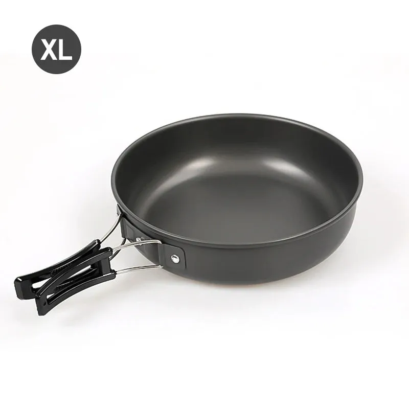 WESTTUNE Camping Frying Pan – Lightweight Aluminium Cookware with Foldable Handle