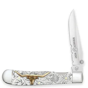 Whiskey Bent Trapper Pocket Knife Single Locking Blade Toro