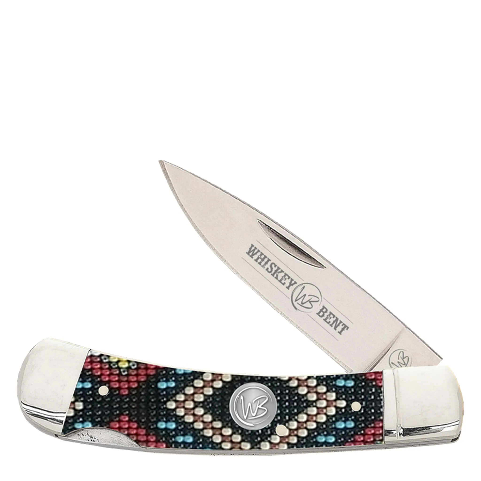 Whiskey Bent Trapper Pocket Knife Single Locking Blade